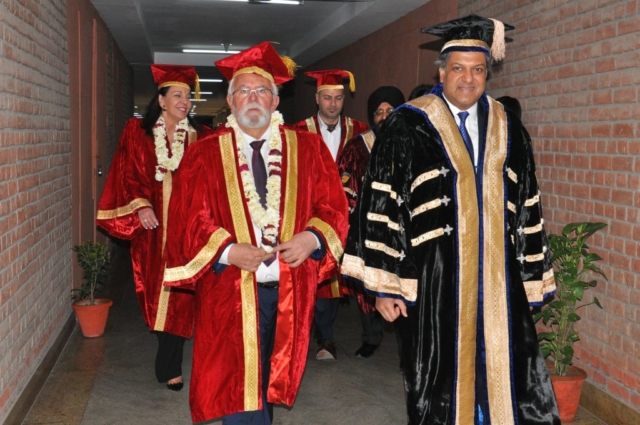 Dr. Aseem Chauhan With Mr. Chris, Mayor of Ilida at Amity University Gurugram 2019