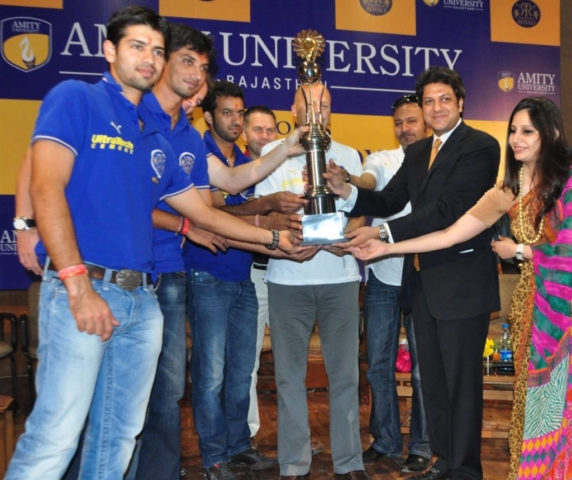 Dr. Aseem Chauhan with Rajasthan Royals Cricket Team of Indian Premier League (IPL)