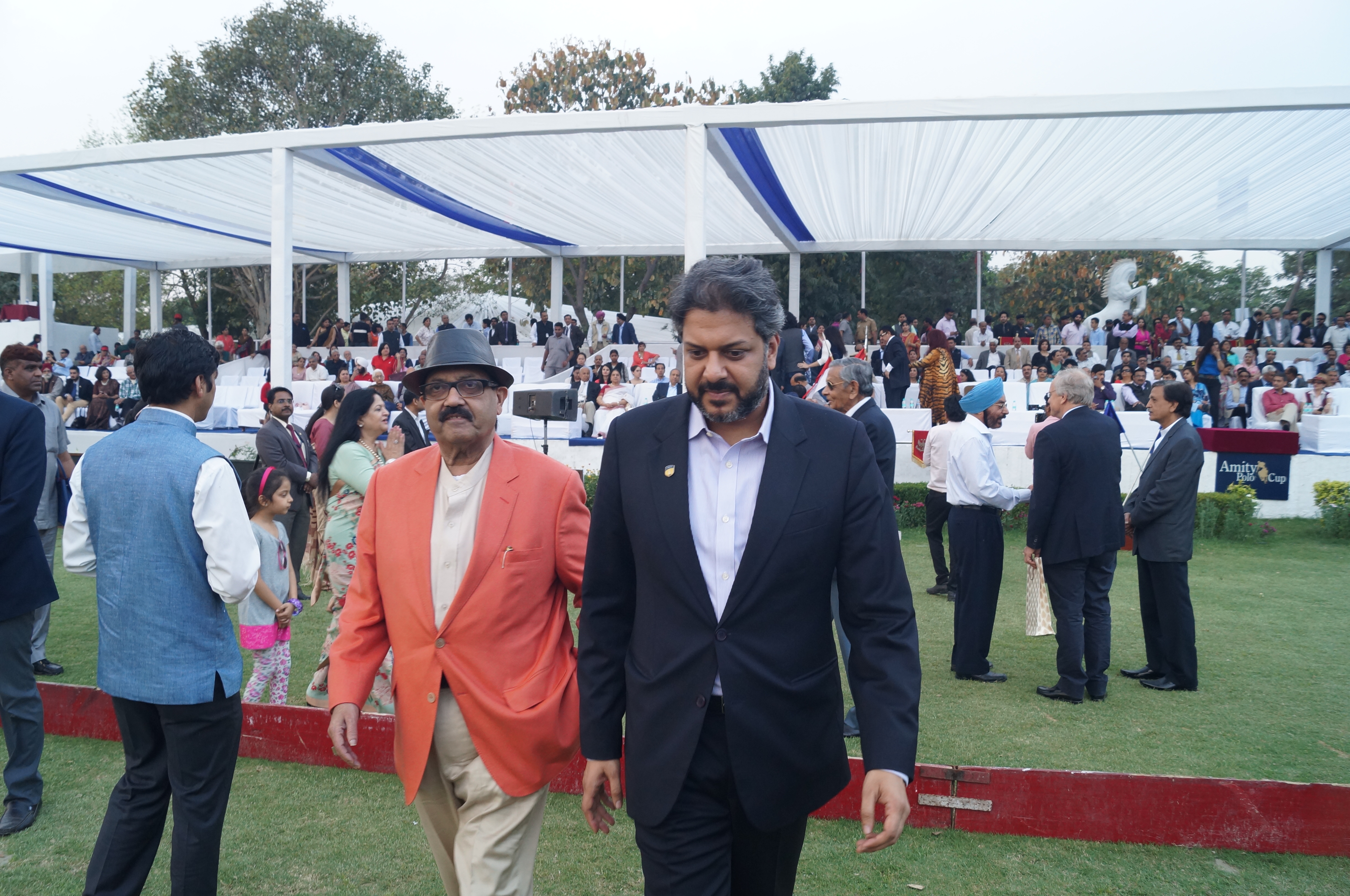 Dr. Aseem Chauhan with Shri Amar Singh- Leading Indian Politician at Amity Polo Club 2016