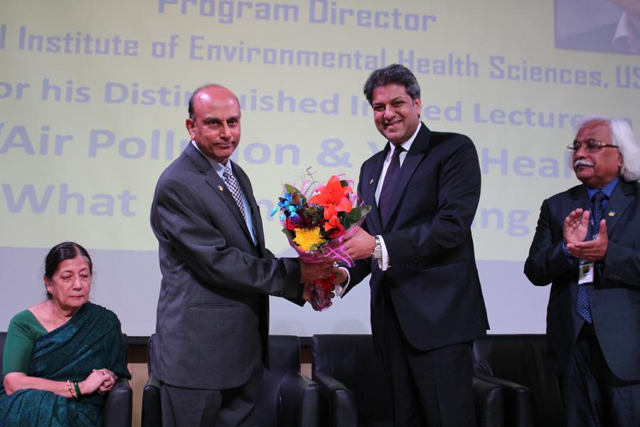 Dr. Aseem Chauhan Welcomes Dr. Nadadur, Program director NIEHS USA at Amity University Gurugram