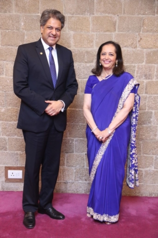 Dr. Aseem Chauhan with Ms. Swati Piramal, Vice Chairperson of Piramal Enterprises Ltd. at Amity University Mumbai 2019